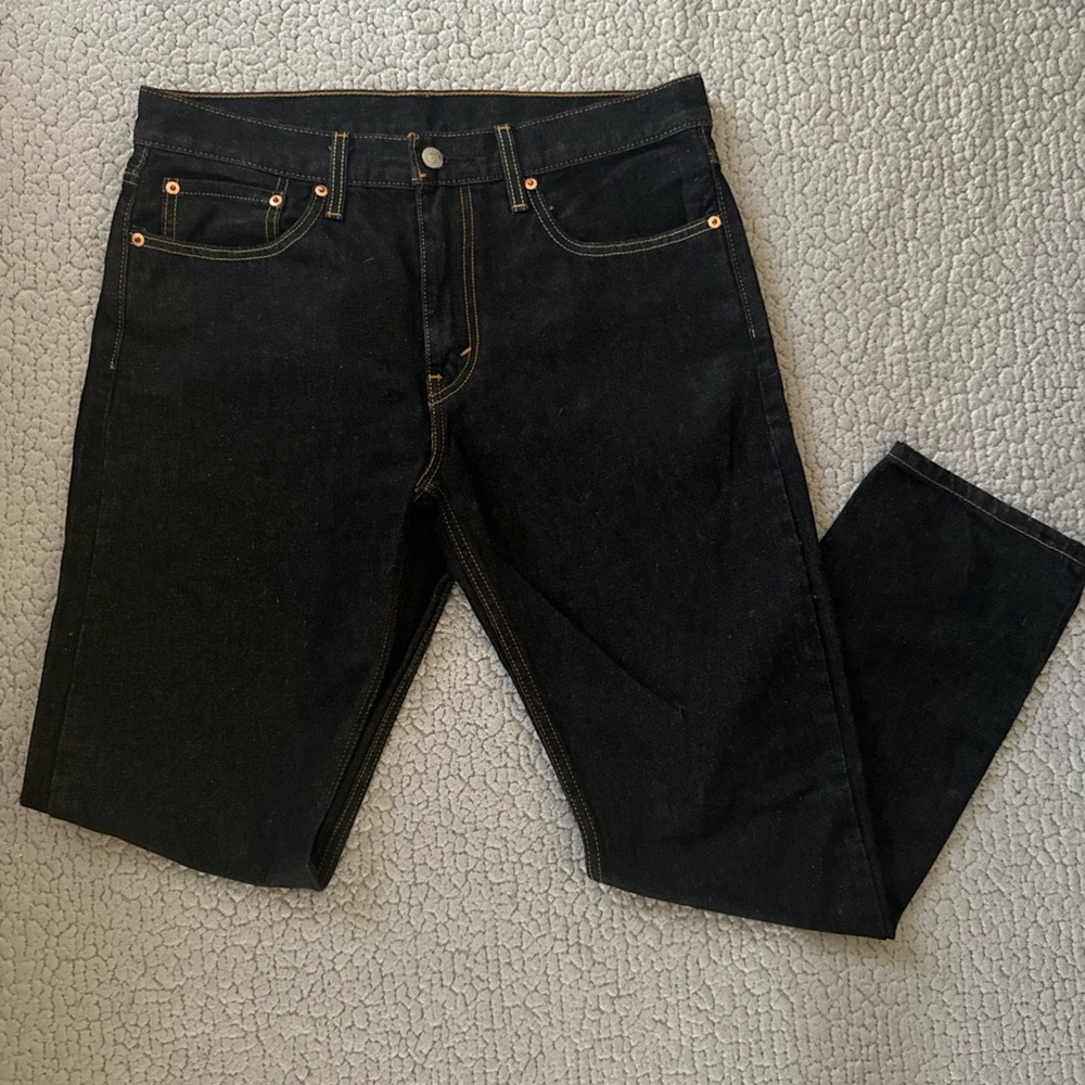 Levi's Men's Straight Black Jeans